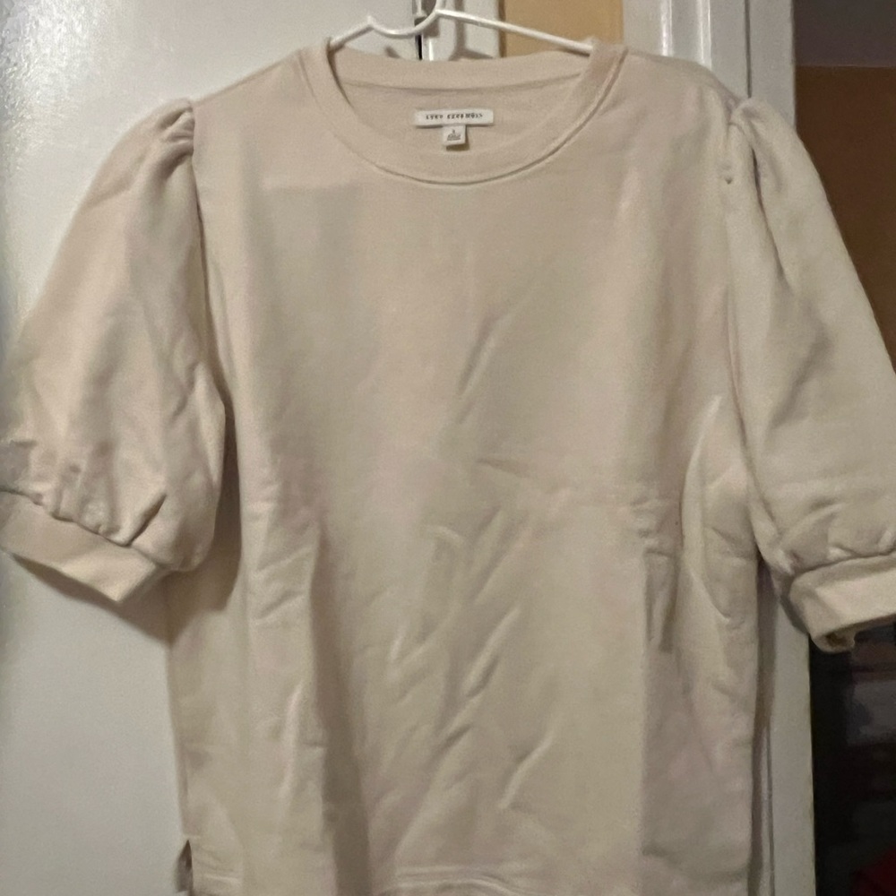 Women's Cream Crew Neck Sweater